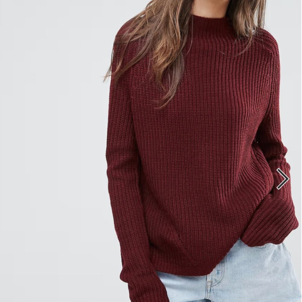 Chunky Maroon Sweater